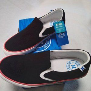 HURLEY Women's 10.0 BEDFORDBLACK Slip-On Black, New w/Box